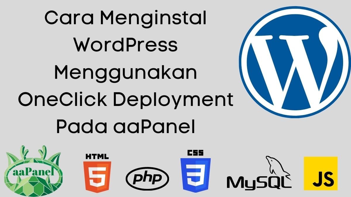 Cara Menginstall WordPress menggunakan OneClick Deployment