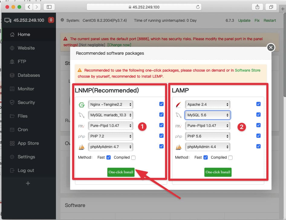 aaPanel INstall 3