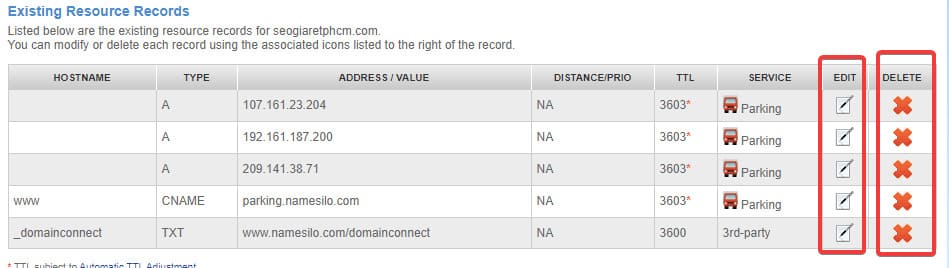 dns domain namesilo record 1