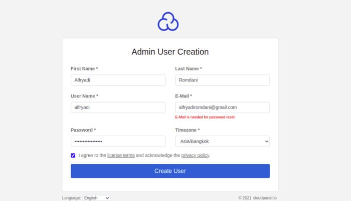 Install Cloudpanel3