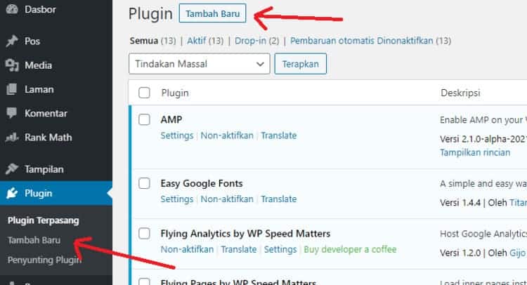 tambah plugin